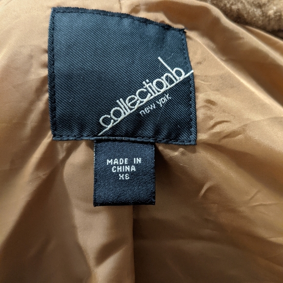 New XS Collection B Teddy Bomber Camel color - Picture 6 of 10